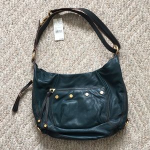 NWT - Steve Madden Cross-Body Leather Hobo  - Teal